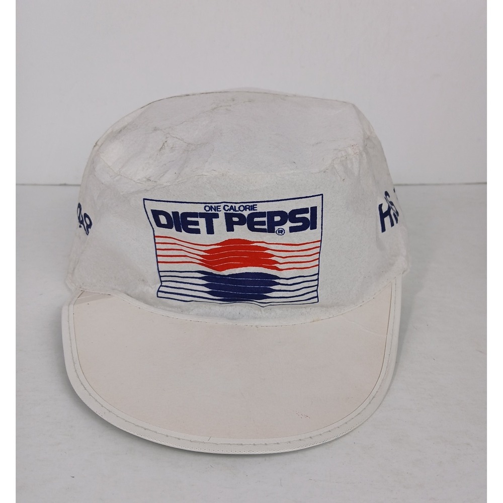 Vtg 1988 One Calorie Diet Pepsi Paper-Like Painters Hat Adcap Line Promo HBS
